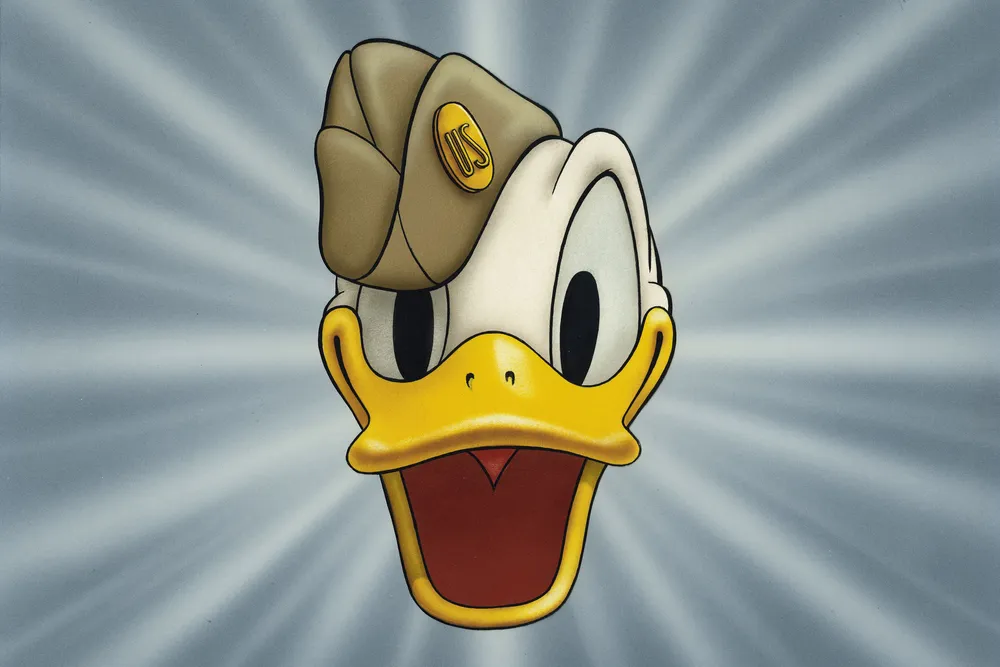 Donald Duck title card art, circa 1942
