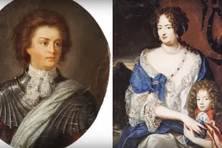 The Swedish count Philip Königsmarck, left, and his lover Sophia Dorothea, right. A skeleton possibly belonging to Königsmarck was recently uncovered in the German castle where he disappeared.