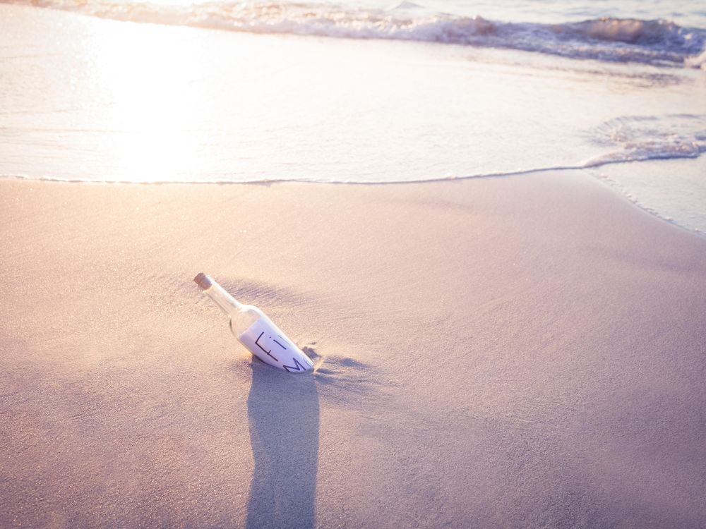 message in a bottle