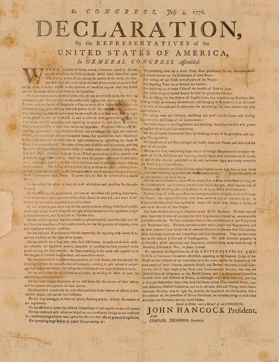 The July 1776 Essex Broadside