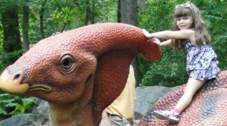 Hanging with Parasaurolophus at the Museum of Life & Science in Durham, North Carolina