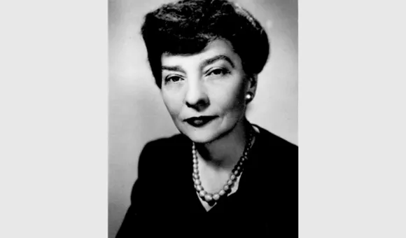 Black and white photo of Elizebeth Smith Friedman from the chest up.