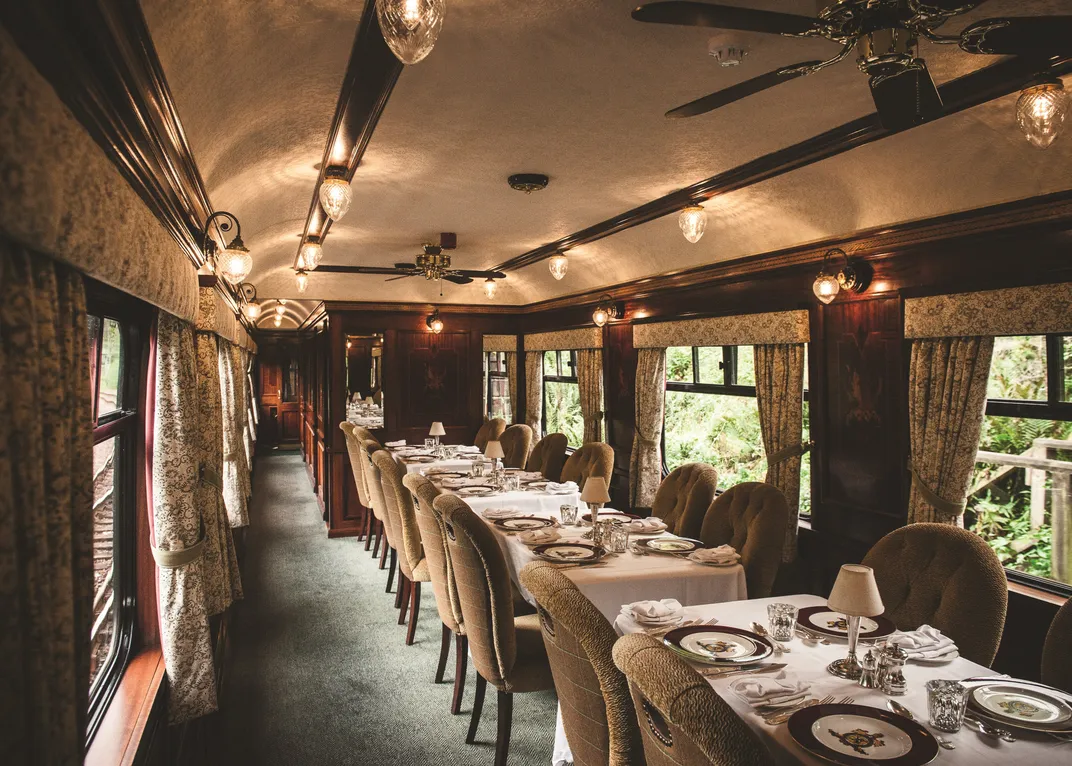 Dining car of the Royal Scotsman