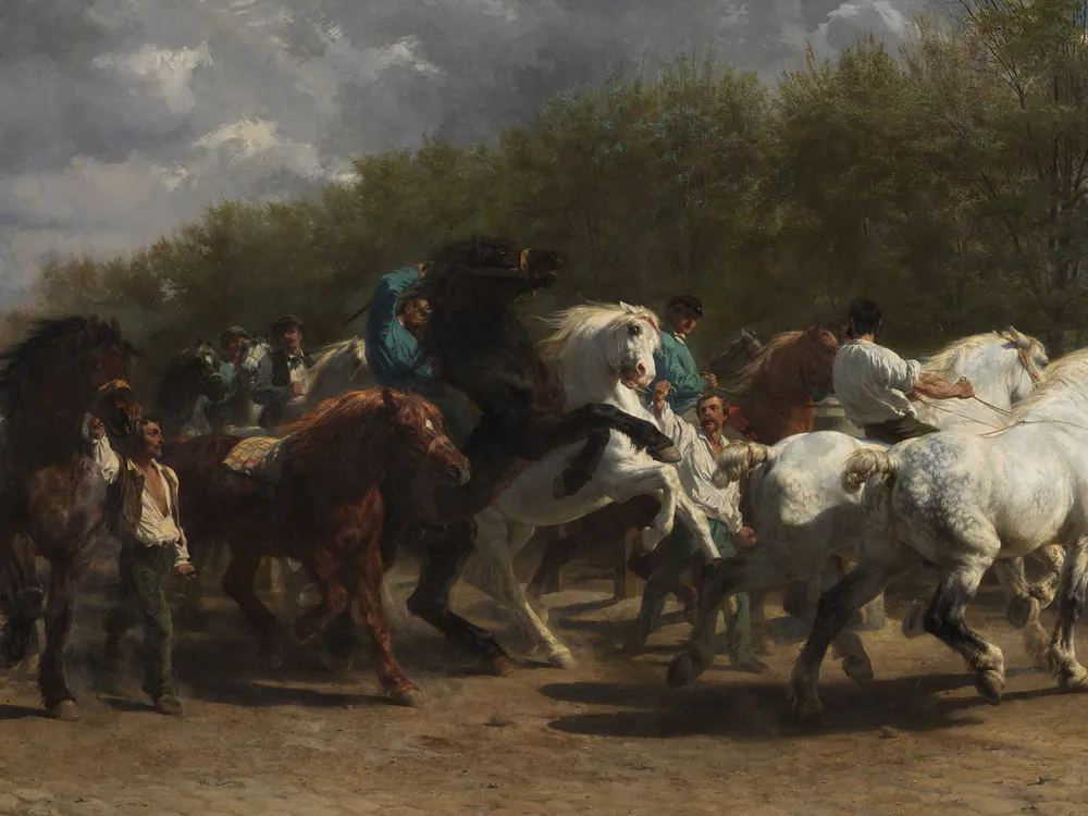 Painting of Horse Wrangling