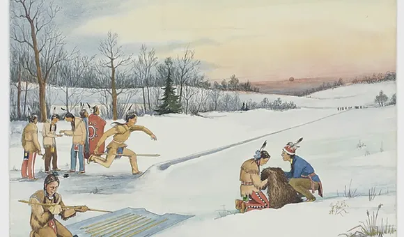 Snow_Snake_Game painting.webp
