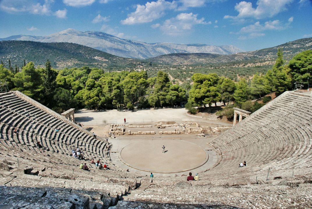 The dramatic theater at Epidaurus