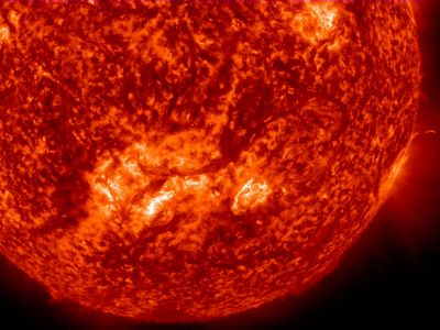 Under the Sun's surface is a rapidly rotating core with a temperature of 29 million degrees Fahrenheit 