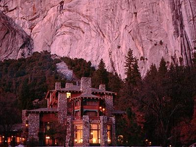 The Ahwahnee Hotel was built in 1927 to draw affluent and influential tourists into the park and give them a Ritz-Carlton experience amid Yosemite's wilderness.
