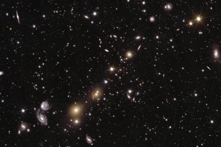 an area of the mosaic released by ESA’s Euclid space telescope
