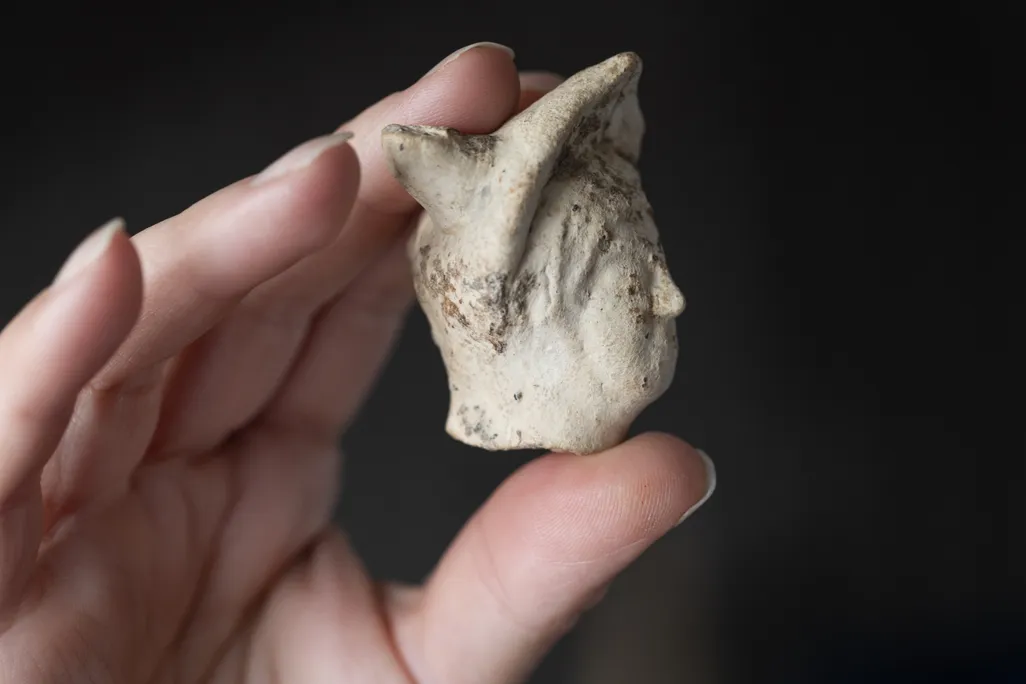 Clay head of Mercury