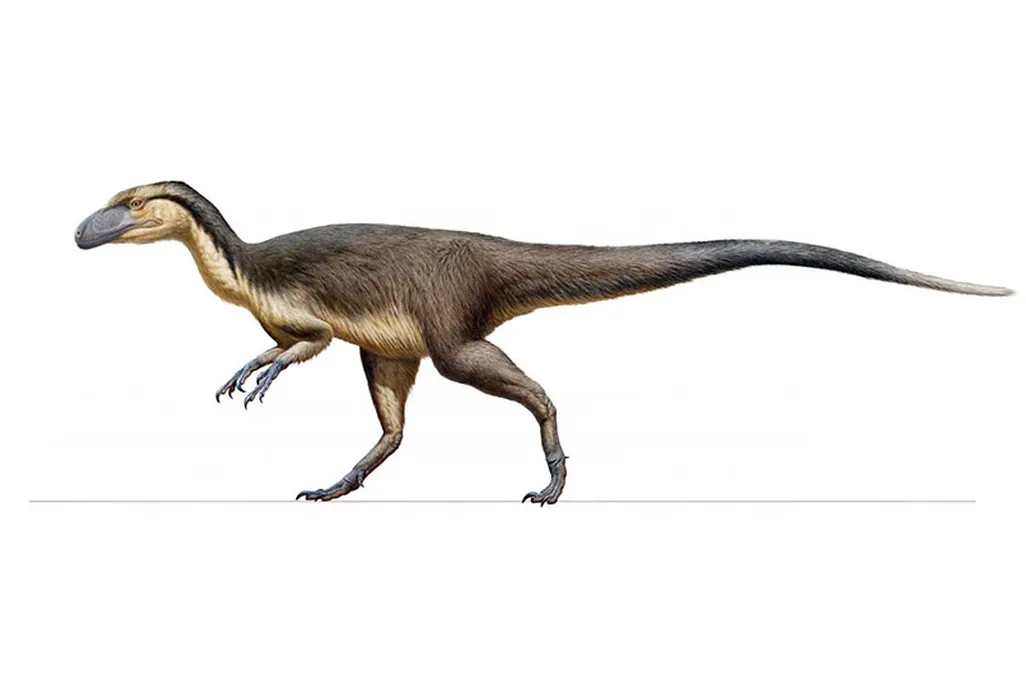 Artist's interpretation of feathered, polar-dwelling dino