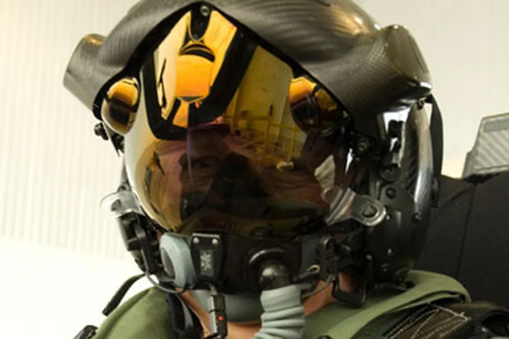 The Lightning II helmet being developed for the F-35.