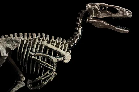 Hector the&nbsp;Deinonychus skeleton
