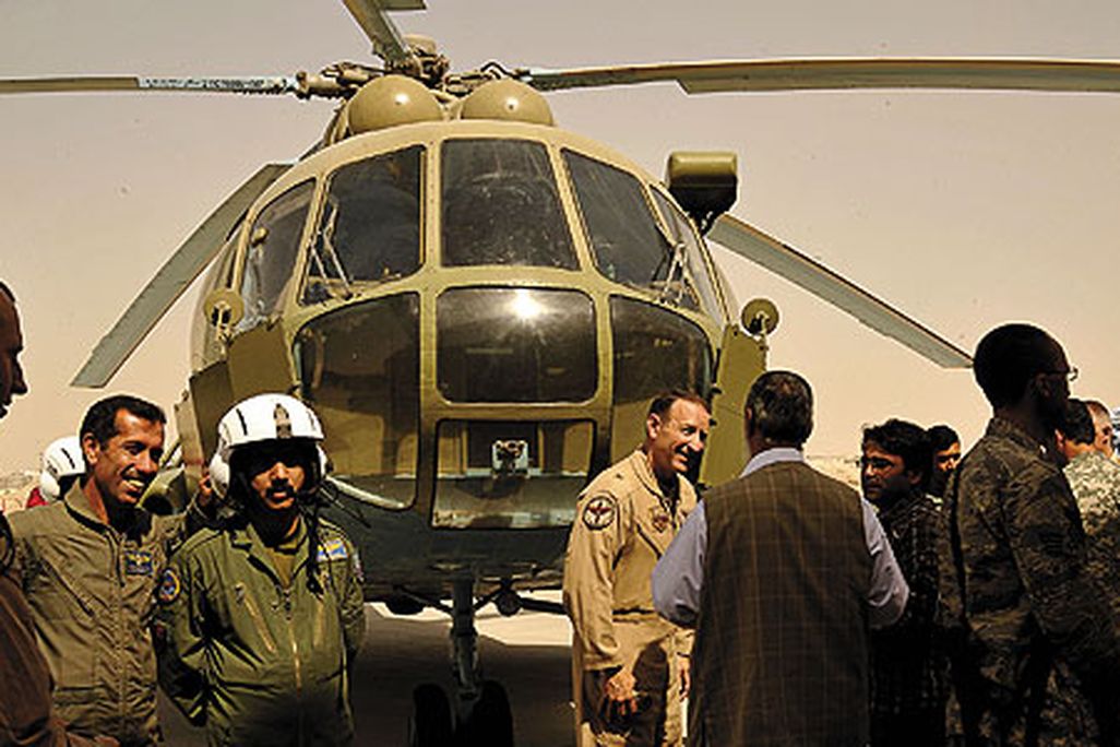 At Kandahar airfield, Afghans and Western coalition members celebrate the activation of the Afghan air force’s second wing.