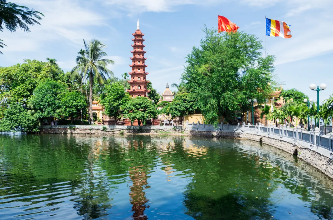 Pagoda on Hanoi's West Lake
