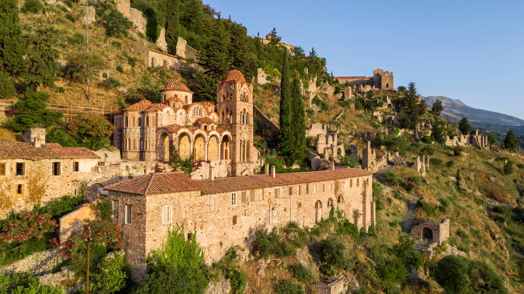 The World Heritage site of Mystras, home to seven Byzantine churches