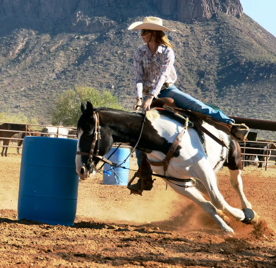 Cowgirl Barrel Racing At Rodeo Smithsonian Photo Contest
