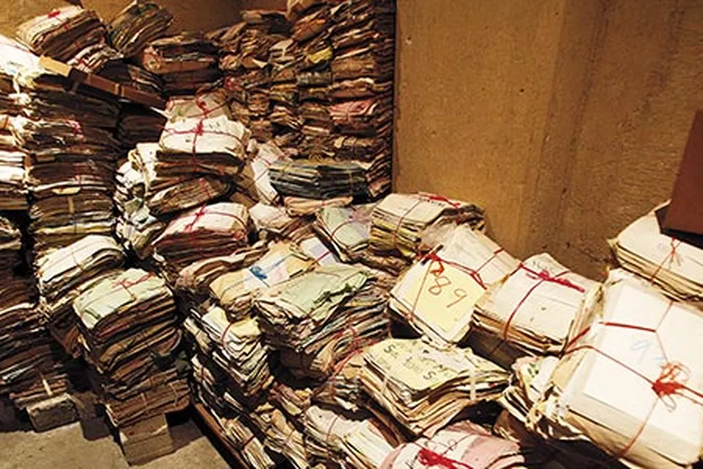 Documents in Guatemala police station