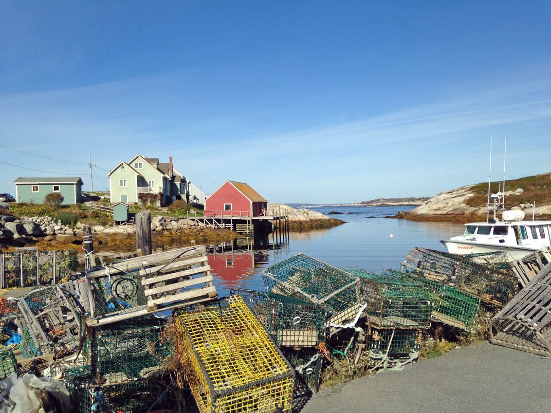 Peggy's Cove Season Opening Waiting Lobster Traps Smithsonian Photo