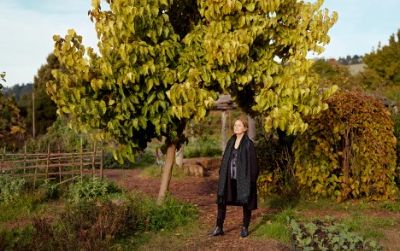 The newly commissioned Alice Waters portrait