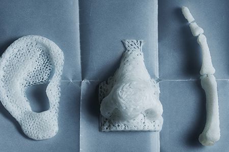 The Wake Forest Institute for Regenerative Medicine prints ear, nose and bone scaffolds that can be coated with cells to grow body parts.