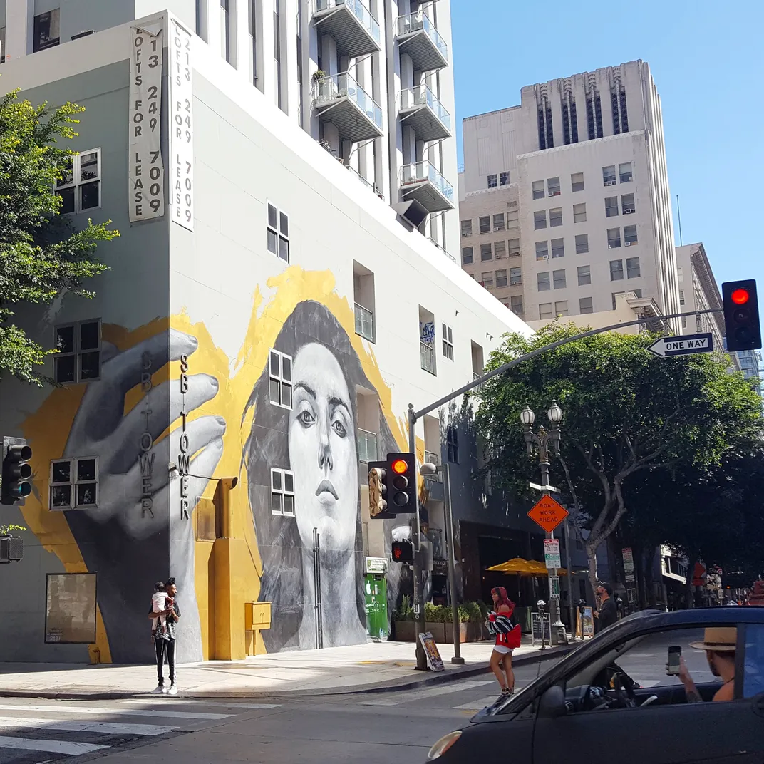 Street art on the side of a building