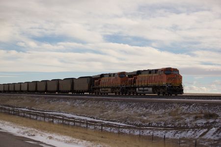 A coal train in Wyoming.