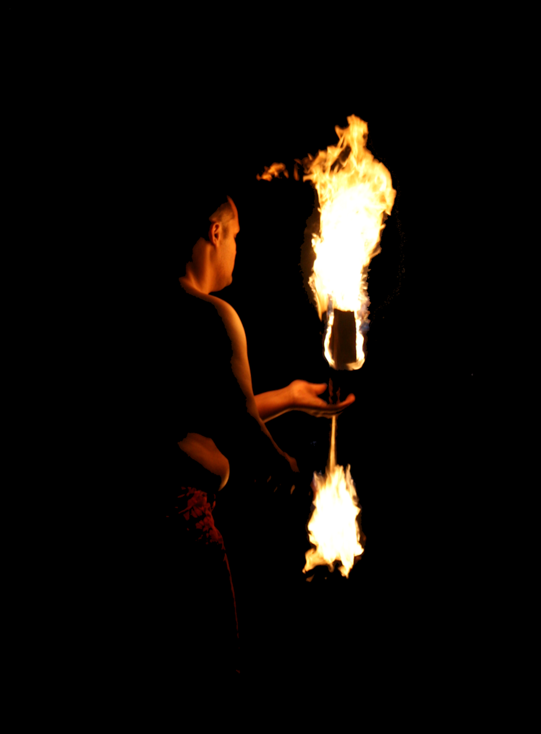 A traditional Native fire dance is performed this past summer at a pow ...