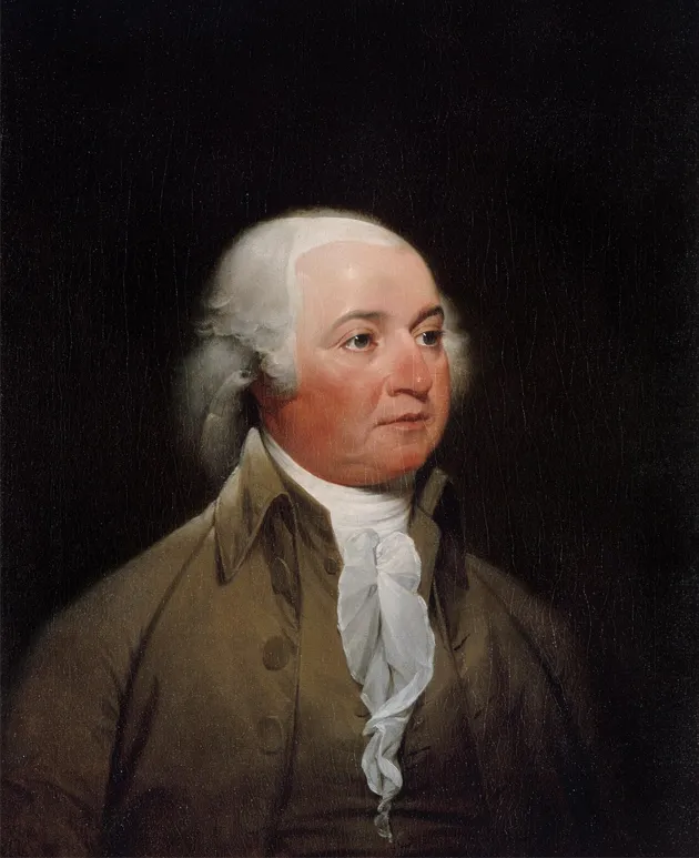 A circa 1792 portrait of John Adams