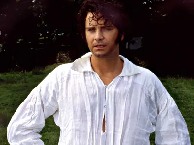 Colin Firth as Mr. Darcy in the 1995 BBC series &quot;Pride and Prejudice&quot;