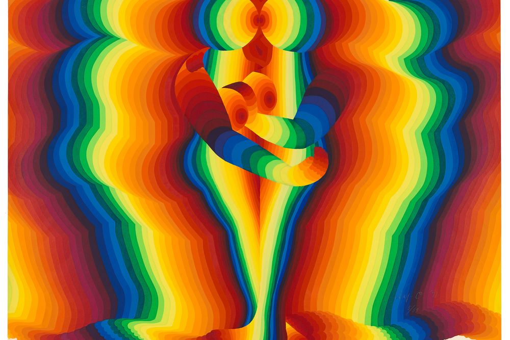 rainbow night 10, from the series "Rainbow Passes Slowly"