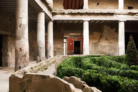 Pompeii's House of Lovers, first uncovered in 1933, was severely damaged in a 1980 earthquake.