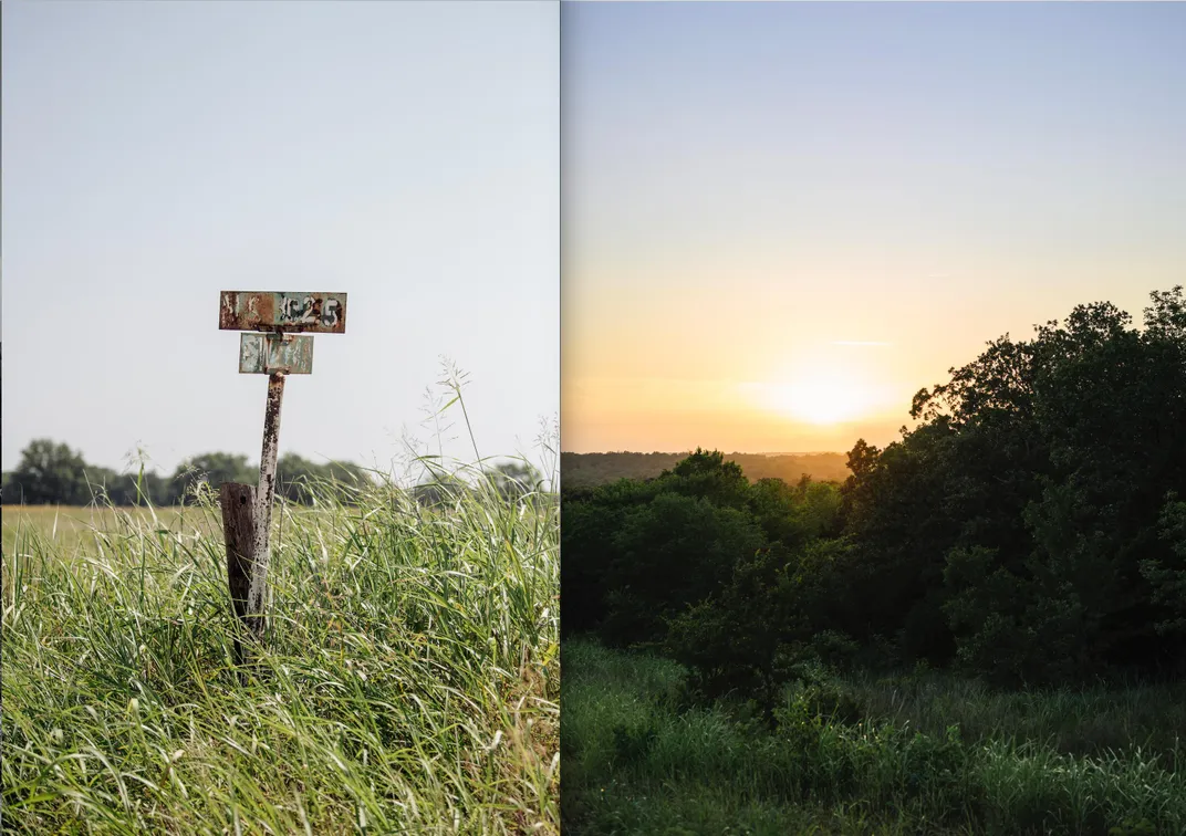 H_field and grassland in Oklahoma diptych