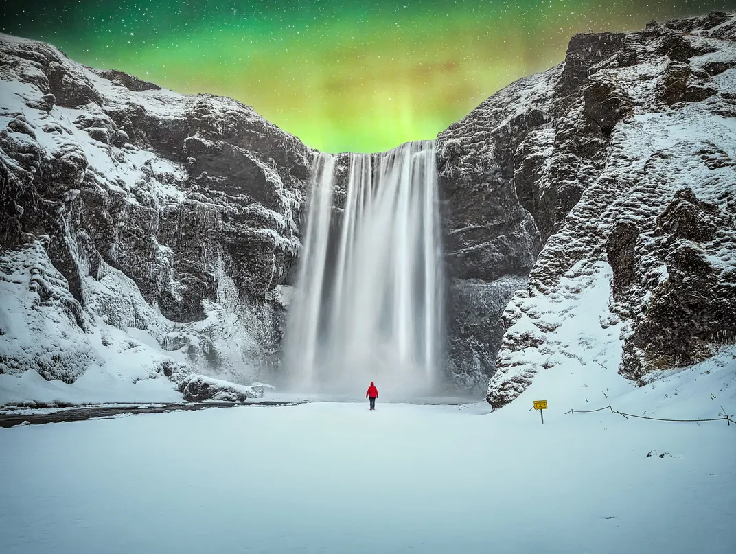 Skogafoss in winter