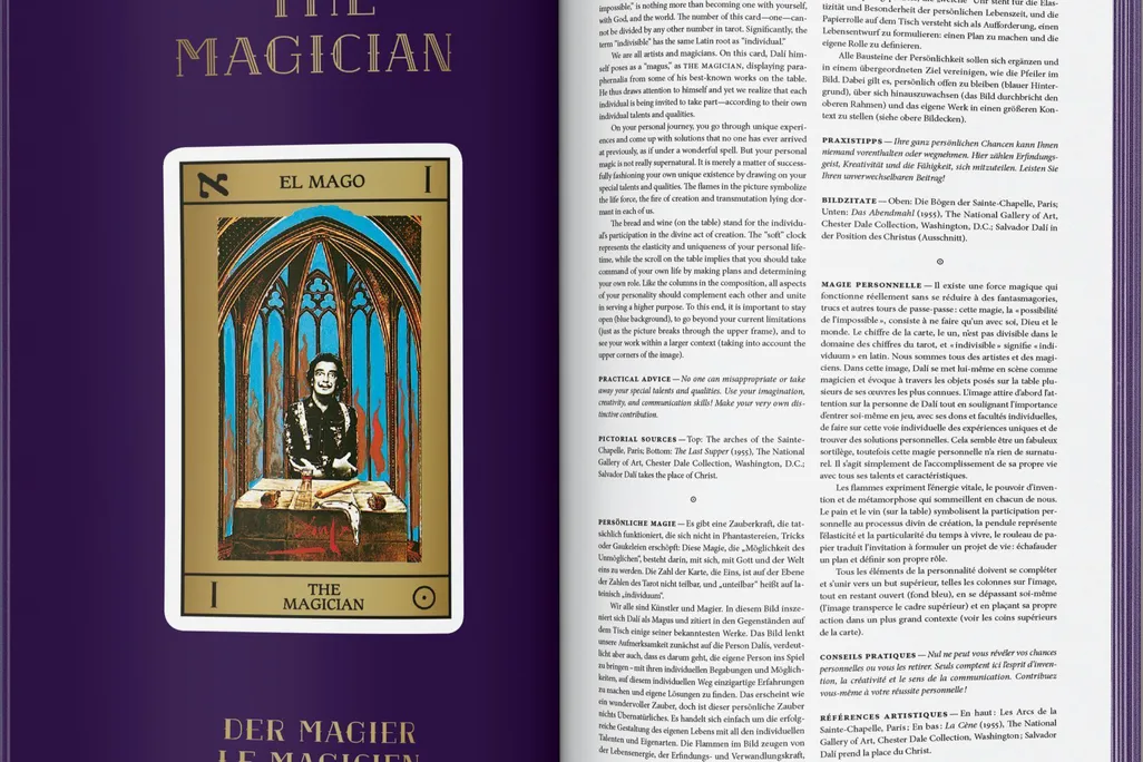 Salvador Dali tarot card magician