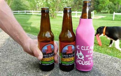 Putting beer koozies to the test.