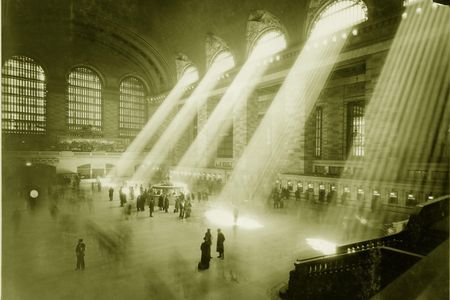 Interior Views Light through windows in Main Concourse, Grand Central Terminal, 1929.