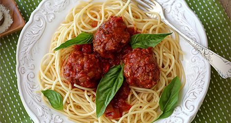 Spaghetti & Meatballs, Lunch & Dinner Menu