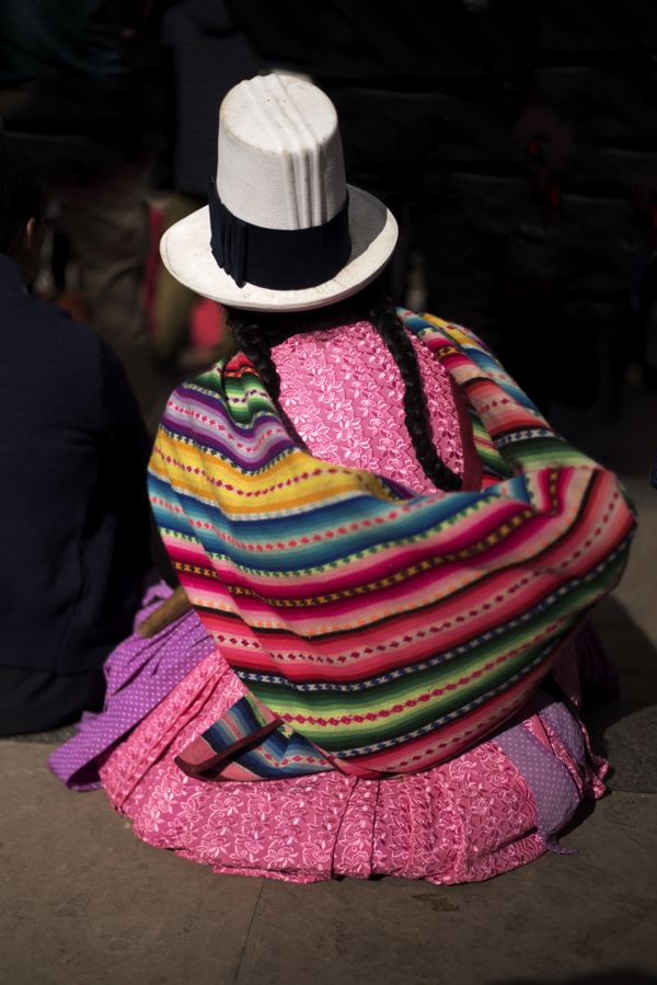 Peruvian woman with traditional dress in Ollantaytambo ,Sacred Valley Peru thumbnail