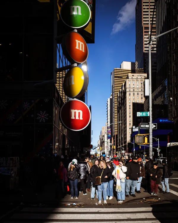 Wintery Midday in Times Square thumbnail