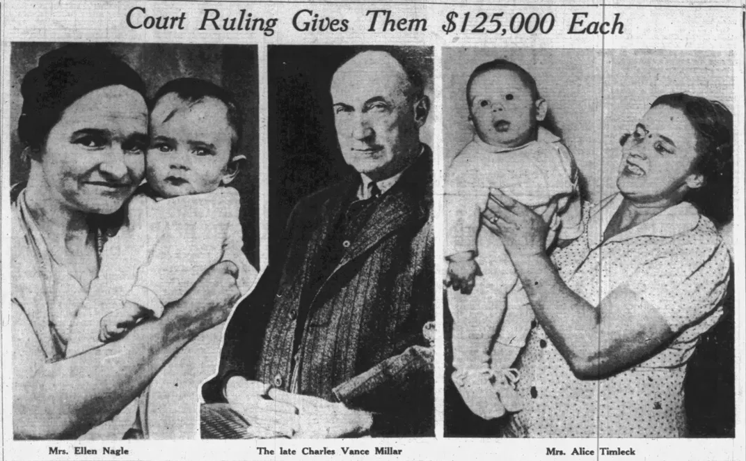 A newspaper article about the results of the Great Stork Derby