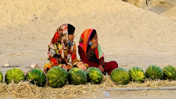 Girls with watermelon thumbnail