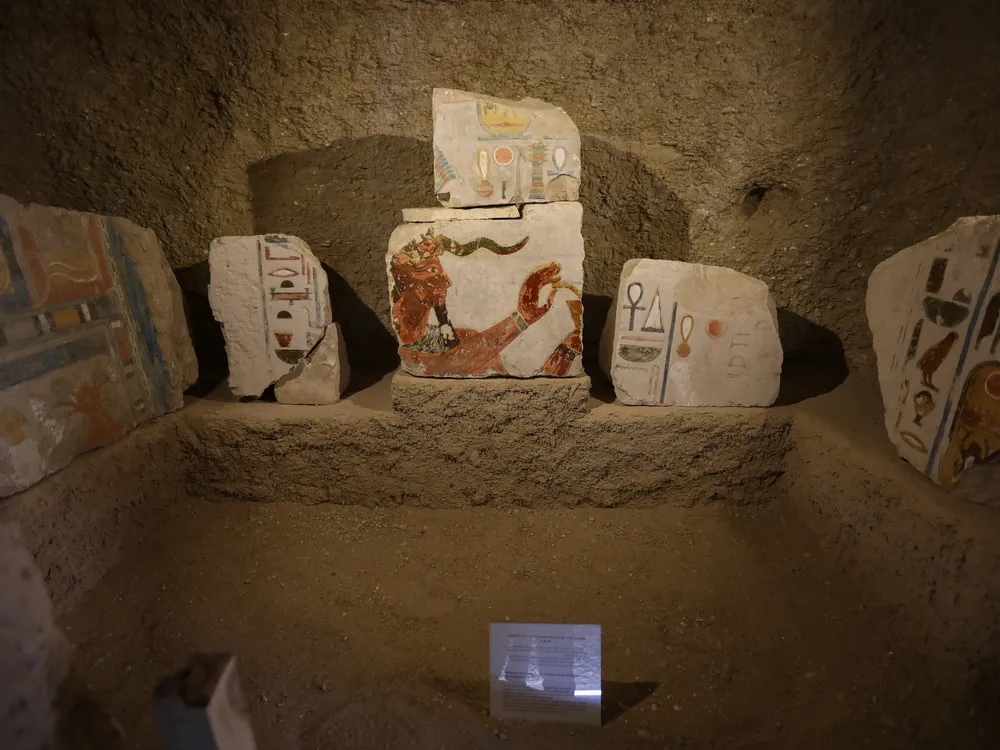 Archaeologists Unearth Intricately Decorated Blocks From Hatshepsut's Temple in Egypt image