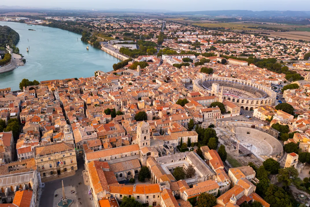 The rooftops—and ancient Roman sites—of Arles
