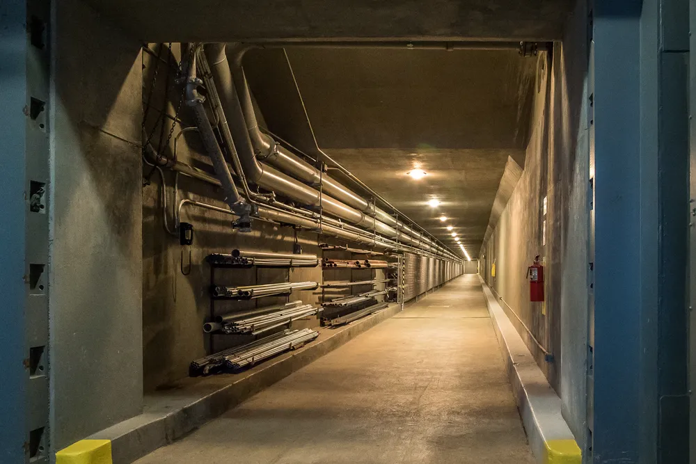 Hallway in the bunker