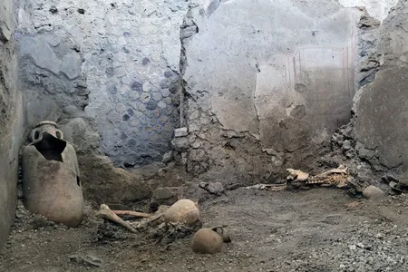 Bone fractures suggest that structural damage killed the two Pompeii residents.