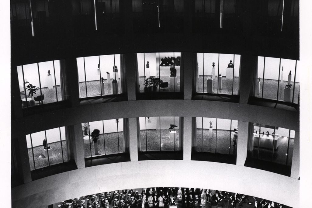 Interior Court of HMSG on Opening Night