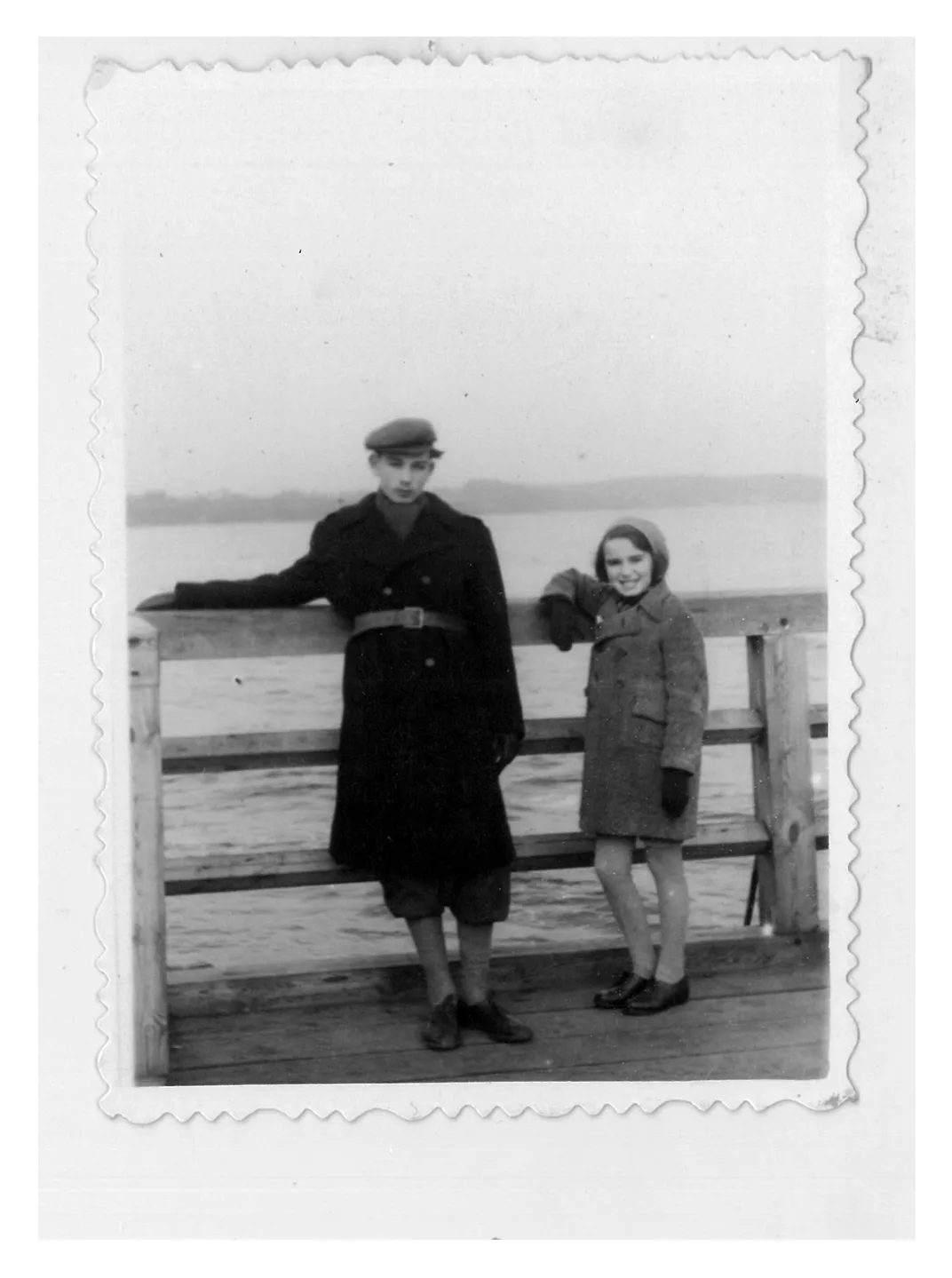 Anna and Arthur Rose on the boat to England after the war