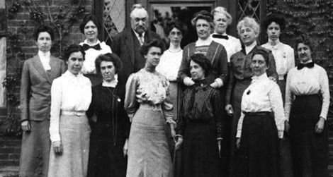 Edward Pickering and his female assistants, known as the “Harvard computers.”