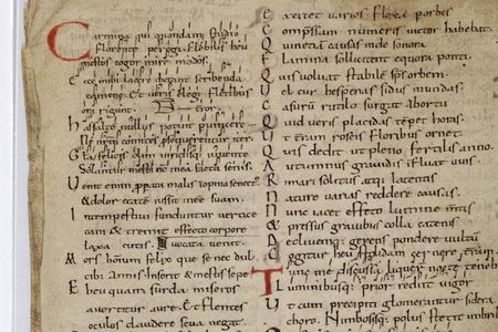 The page of The Consolation of Philosophy once stolen from The Cambridge Songs